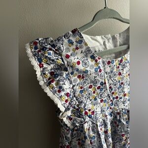 Pastourelle by Pippa & Julie Girl's Floral Cotton Tunic Top Size 6